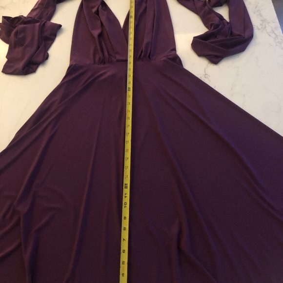 Dessy Group Twist Wrap Short Dress-can be worn multiple ways! - Picture 4 of 5